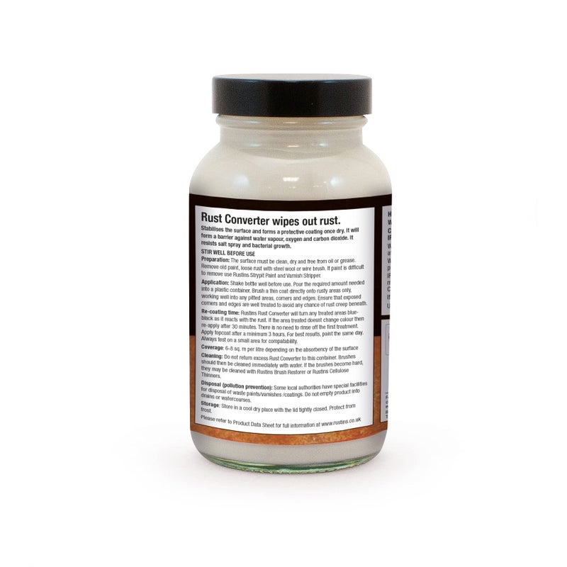 RUSTINS RUSC250 Rust Converter Water-Based Renovator for Metal 250ml - Image 2